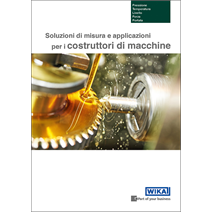 Nuova edizione della brochure dedicata ai costruttori di macchine: pi&ugrave; soluzioni di misura e applicazioni