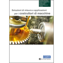 Nuova brochure dedicata alle soluzioni di misura e applicazioni per i costruttori di macchine