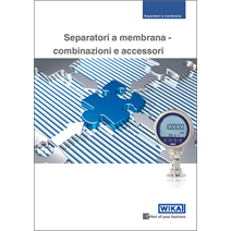 Nuova brochure "Separatori a membrana - combinazioni e accessori&rdquo;